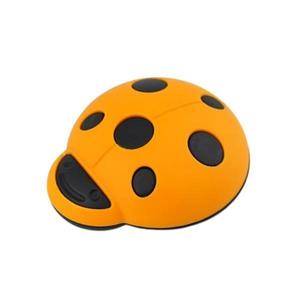 Buton pentru mobila copii Joy Buburuza, finisaj portocaliu cu negru CB, 32 mm imagine