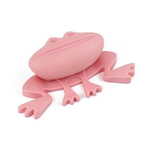 Buton pentru mobila copii Joy Broscuta, finisaj roz CB, 32 mm imagine