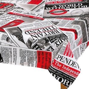 Față de masă Ema Ziare roșu, 70 x 70 cm imagine