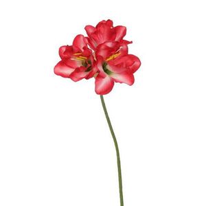 Amaryllis artificial, roșu, 54 cm imagine