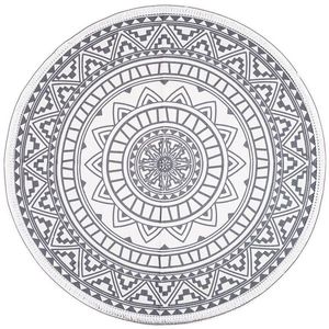 Covor Mandala gri, 82 cm imagine