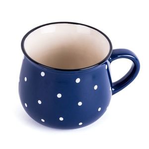 Cană din ceramică Dots 230 ml, albastră, imagine
