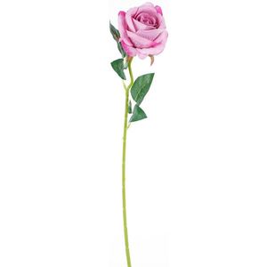 Trandafir artificial roz închis, 51 cm imagine