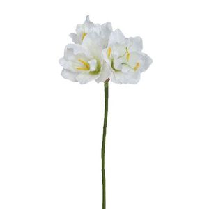 Amaryllis artificial, alb, 54 cm imagine