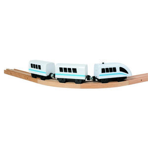 Tren de viteză Bino, cu baterii, 35 cm imagine