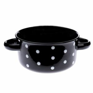 Castron ceramic cu buline 560 ml, negru imagine