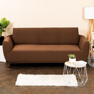 Husă multielastică 4Home Comfort pentru canapea, maro, 180 - 220 cm, 180 - 220 cm imagine