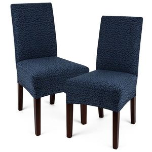 Husă multielastică 4Home Comfort Plus pentru scaun, albastră, 40 - 50 cm, set 2 buc. imagine