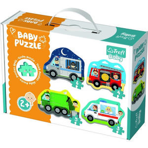 Trefl Puzzle Baby Mijloace de transport, 4 buc. imagine