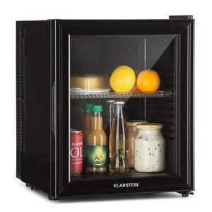Klarstein Brooklyn 24, mini-frigider, cu uși din sticla, iluminare LED, rafturi imagine