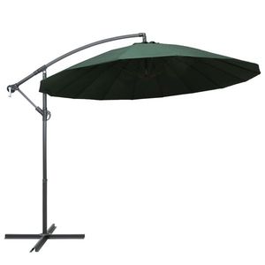 vidaXL Umbrelă de soare suspendată, verde, 3 m, stâlp de aluminiu imagine