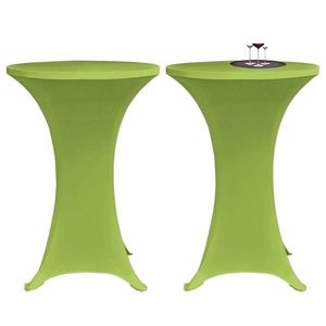 vidaXL Husă elastică pentru masă, 2 buc., verde, 70 cm imagine