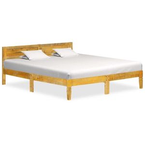 vidaXL Cadru de pat, 140 cm, lemn masiv de mango imagine