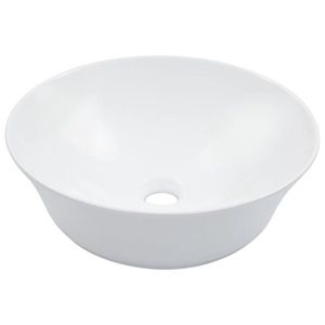 vidaXL Chiuvetă de baie, alb, 41x12, 5 cm, ceramică imagine