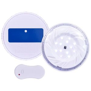 vidaXL Lampă LED plutitoare de piscină, cu telecomandă, alb imagine