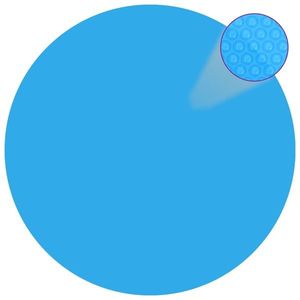 Folie solară rotundă din PE pentru piscină, 488 cm, albastru imagine