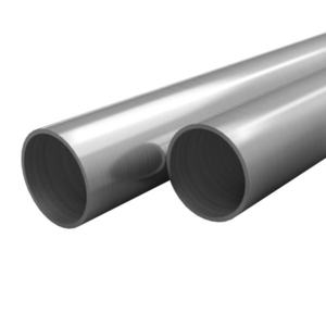 vidaXL Tuburi din oțel inoxidabil 2 buc. Ø42x1, 8mm rotund V2A 2m imagine