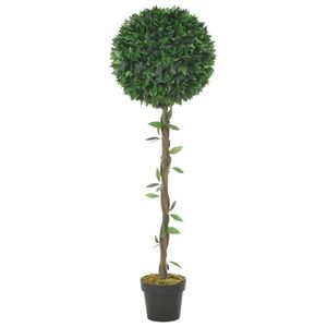 vidaXL Plantă artificială dafin cu ghiveci, verde, 130 cm imagine