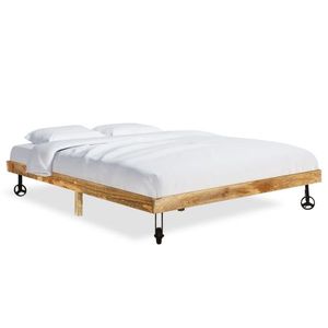 vidaXL Cadru de pat, 200 x 200 cm, lemn masiv de mango imagine