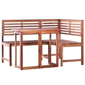 vidaXL Set mobilier bistro, 2 piese, lemn masiv de acacia imagine