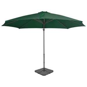 vidaXL Umbrelă de exterior cu bază portabilă, verde imagine