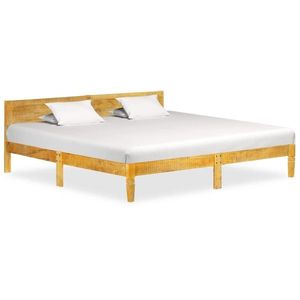 vidaXL Cadru de pat, 200 cm, lemn masiv de mango imagine
