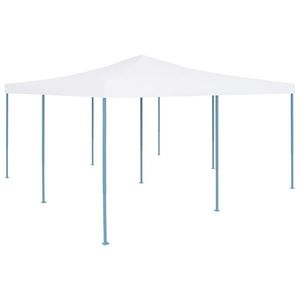 vidaXL Pavilion pliabil, alb, 5 x 5 m imagine