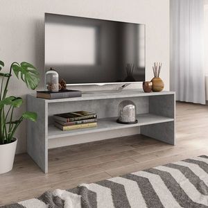 vidaXL Dulap TV, gri beton, 100x40x40 cm, lemn prelucrat imagine
