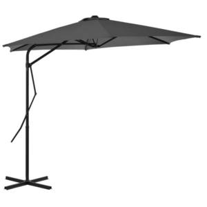 vidaXL Umbrelă de soare de exterior, stâlp din oțel, antracit, 300 cm imagine