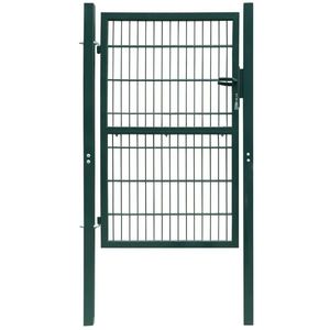 vidaXL Poartă pentru gard 2D (simplă), verde, 106x190 cm imagine
