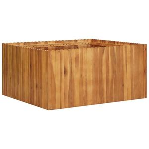 vidaXL Strat înălțat de grădină, 100x100x50 cm, lemn masiv de acacia imagine