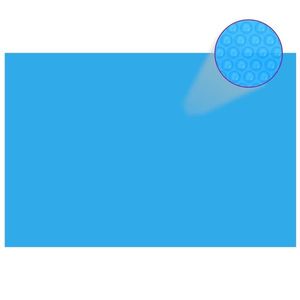 vidaXL Prelată de piscină, albastru, dreptunghiular, 600 x 400 cm, PE imagine
