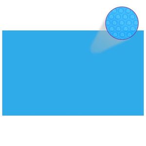 vidaXL Prelată piscină, albastru, 1000 x 600 cm, PE, dreptunghiular imagine