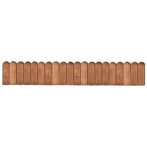 vidaXL Rolă de bordură, maro, 120 cm, lemn de pin tratat imagine