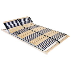 vidaXL Bază de pat cu șipci, 42 șipci, 7 zone, 100 x 200 cm imagine