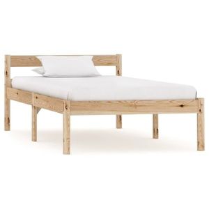 vidaXL Cadru de pat, 100 x 200 cm, lemn masiv de pin imagine