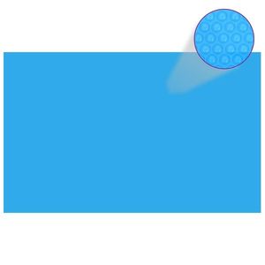 vidaXL Prelată de piscină, albastru, dreptunghiular, 800 x 500 cm, PE imagine