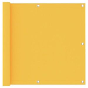 vidaXL Paravan de balcon, galben, 90 x 600 cm, țesătură oxford imagine