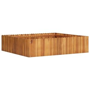 vidaXL Strat înălțat de grădină, 100x100x25 cm, lemn masiv de acacia imagine