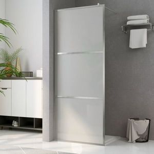 vidaXL Paravan de duș walk-in, 140 x 195 cm, sticlă ESG mată integral imagine