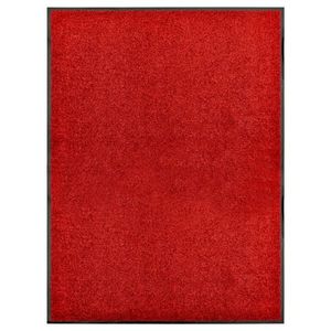 vidaXL Covoraș de ușă lavabil, roșu, 90 x 120 cm imagine
