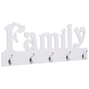 vidaXL Cuier de perete FAMILY, 74 x 29, 5 cm imagine