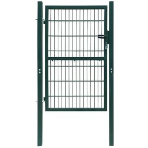 vidaXL Poartă pentru gard 2D (simplă), verde, 106x210 cm imagine