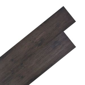 vidaXL Plăci de pardoseală, stejar gri închis, 5, 26 m², 2 mm, PVC imagine