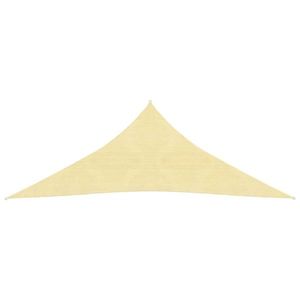 vidaXL Pânză parasolar din HDPE, triunghiulară 3, 6 x 3, 6 x 3, 6 m, bej imagine