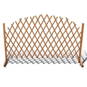 vidaXL Gard cu zăbrele, 180 x 100 cm, lemn masiv imagine