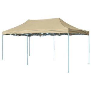 42507 vidaXL Foldable Tent Pop-Up 3x6 m Cream White imagine