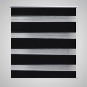 Jaluzea tip zebră, 70 x 120 cm, negru imagine