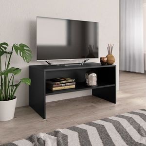 vidaXL Dulap TV, negru, 80x40x40 cm, lemn prelucrat imagine
