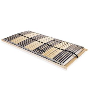 vidaXL Bază de pat cu șipci, 42 șipci, 7 zone, 100 x 200 cm imagine